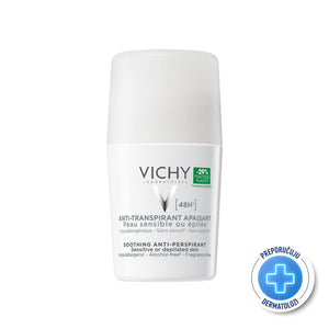 VICHY DÉODORANT Roll-on dezodorans za regulaciju znojenja do 48h za osjetljivu i depiliranu kožu 50 ml PROMO 50 ml