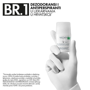 VICHY DÉODORANT Roll-on dezodorans za regulaciju znojenja do 48h za osjetljivu i depiliranu kožu 50 ml PROMO 50 ml