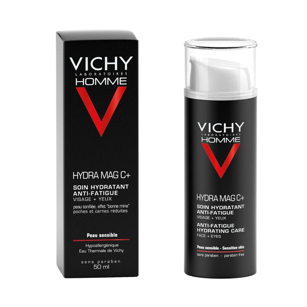VICHY HOMME HYDRA MAG C+ Hidratantna njega protiv znakova umora za lice i područje oko očiju, 50 ml