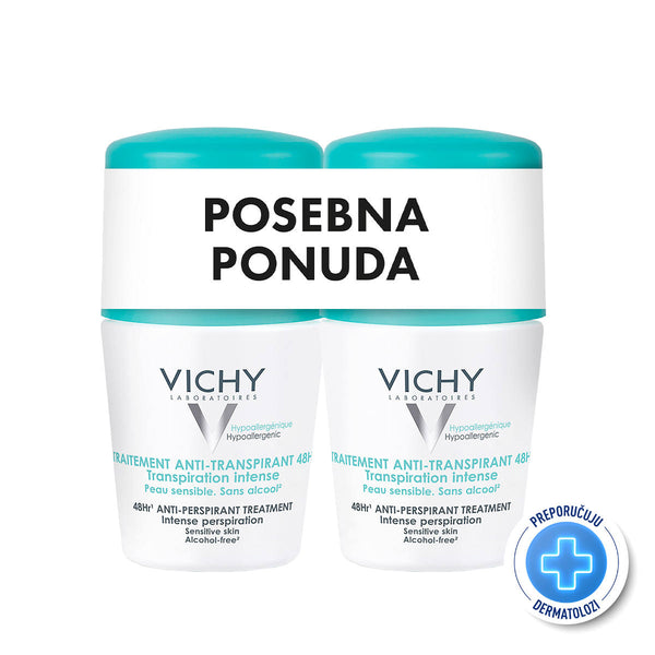 VICHY DÉODORANT Roll-on dezodorans protiv prekomjernog znojenja do 48h PROMO