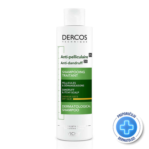 Vichy Dercos Šampon protiv prhuti za suhu kosu 200 ml