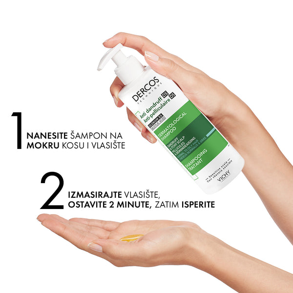 Vichy Dercos šampon protiv prhuti za normalnu ili masnu kosu 390 ml