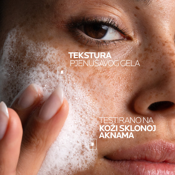 La Roche-Posay EFFACLAR Pjenušavi gel za čišćenje masne, osjetljive kože sklone aknama REFILL 400 ml