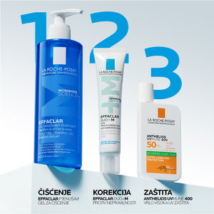 La Roche-Posay EFFACLAR Pjenušavi gel za čišćenje masne, osjetljive kože sklone aknama 200 ml