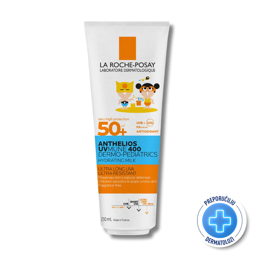 La Roche-Posay ANTHELIOS UVMUNE 400 DERMO - PEDIATRICS Hidratantno mlijeko za zaštitu od sunca za djecu SPF50+, 250 ml