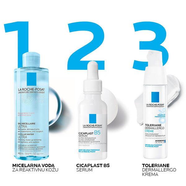 La Roche-Posay Toleriane Micelarna voda za reaktivnu kožu 400 ml