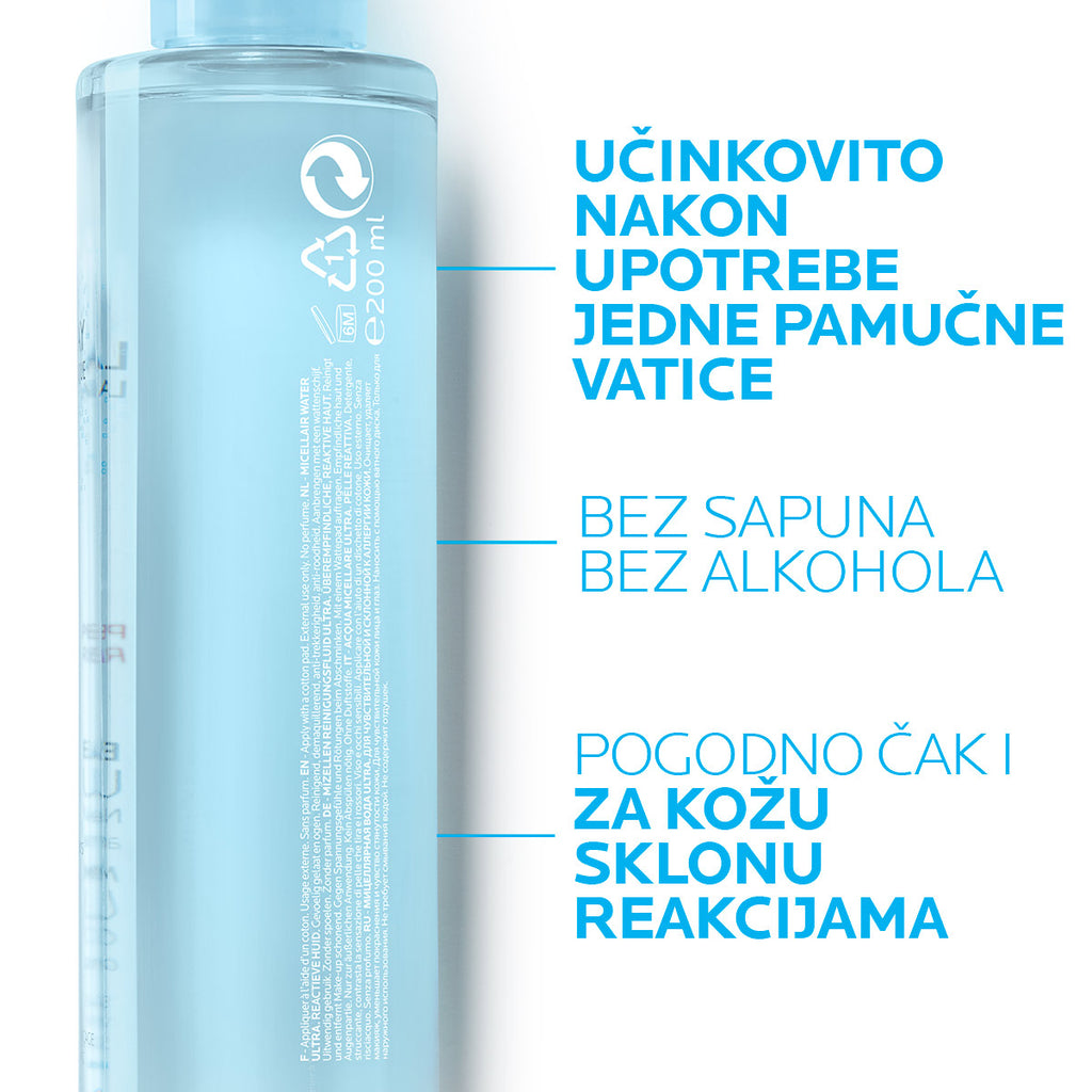 La Roche-Posay Toleriane Micelarna voda ULTRA - reaktivna koža 400 ml