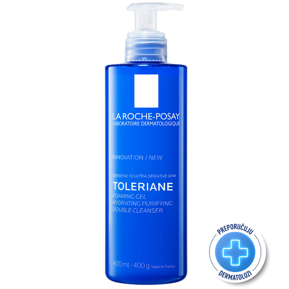 La Roche-Posay Toleriane pjenušavi gel za pranje lica 400 ml
