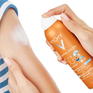 Vichy CAPITAL SOLEIL Dječji sprej protiv priljepljivanja pijeska na kožu SPF50+ 200 ml