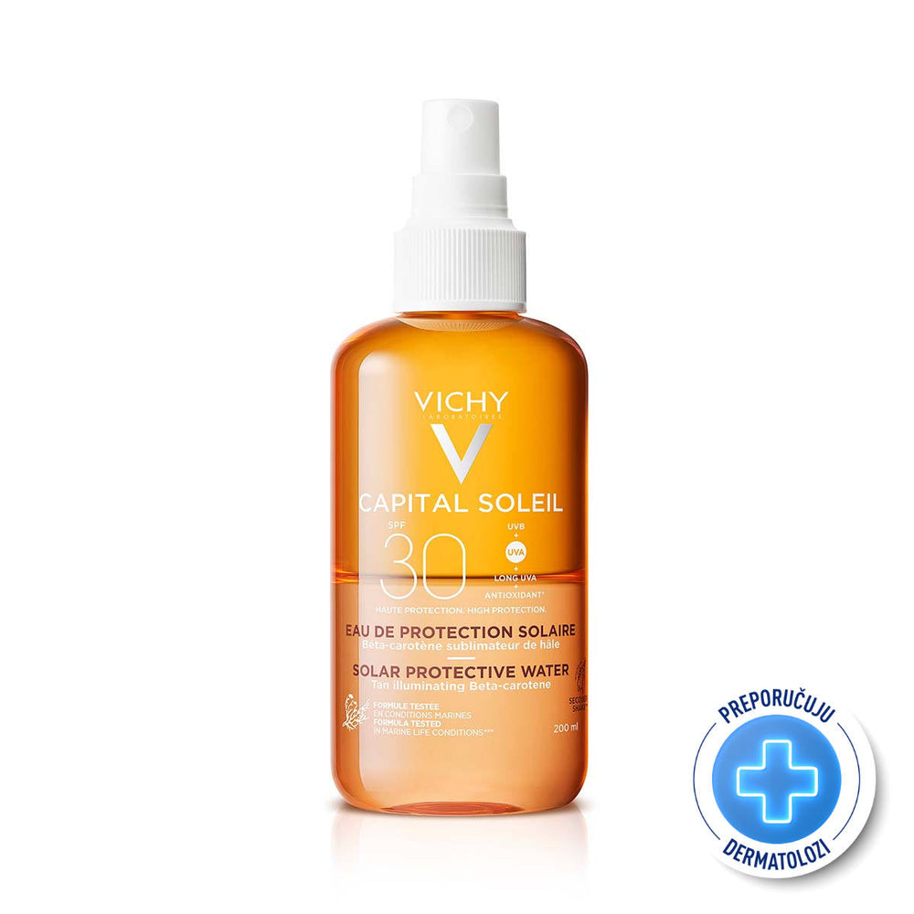Vichy CAPITAL SOLEIL Vodica za zaštitu od sunca – naglašen ten SPF30 200 ml