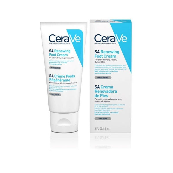CeraVe SA obnavljajuća krema za stopala za ekstremno suhu, grubu, neravnu kožu 88 ml