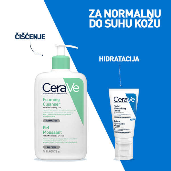 CeraVe Hidratantna njega za lice za normalnu do suhu kožu 52 ml