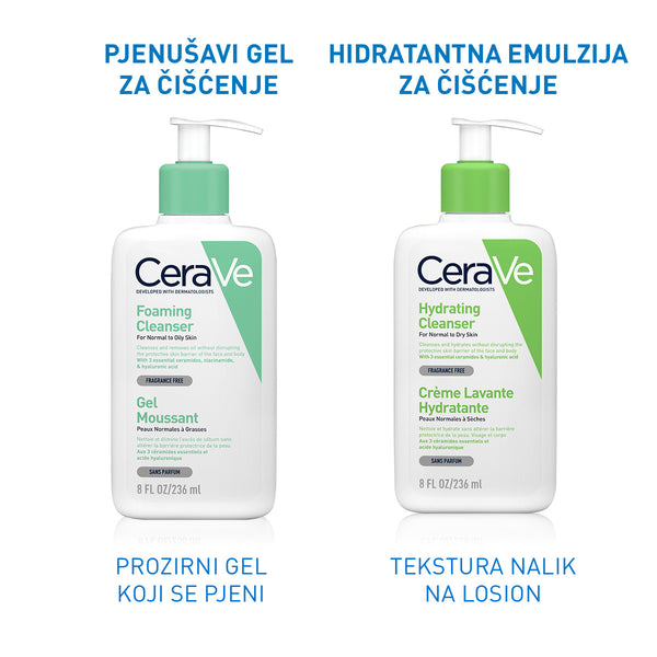 CeraVe Pjenušavi gel za čišćenje za normalnu do masnu kožu 1000 ml