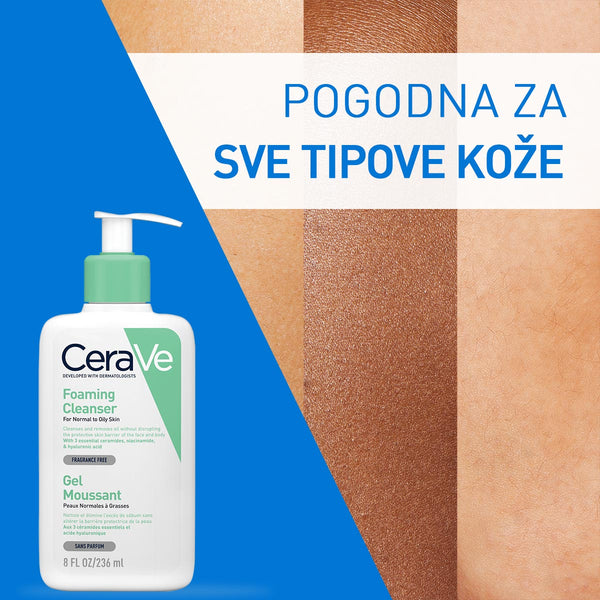 CeraVe Pjenušavi gel za čišćenje za normalnu do masnu kožu 1000 ml