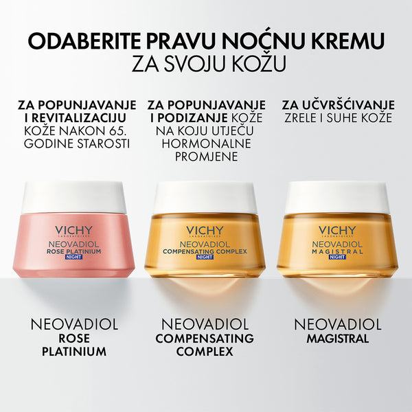 Vichy Neovadiol Rose Platinum ružičasta noćna krema za popunjavanje i revitalizaciju kože 50 ml