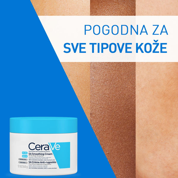 CeraVe SA krema za zaglađivanje suhe i grube kože 340 ml