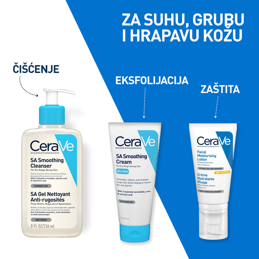 CeraVe SA gel za čišćenje suhe i grube kože 236 ml