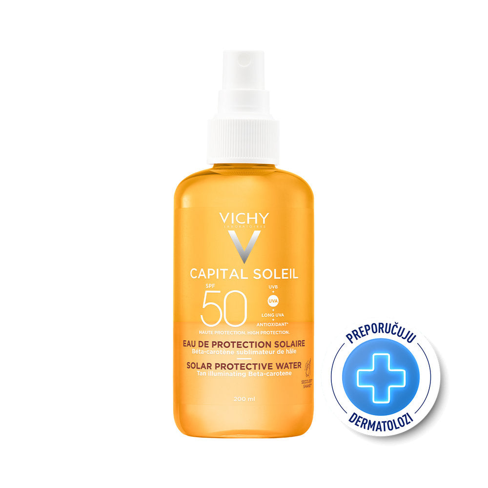 Vichy CAPITAL SOLEIL Vodica za zaštitu od sunca – naglašen ten SPF50 200 ml