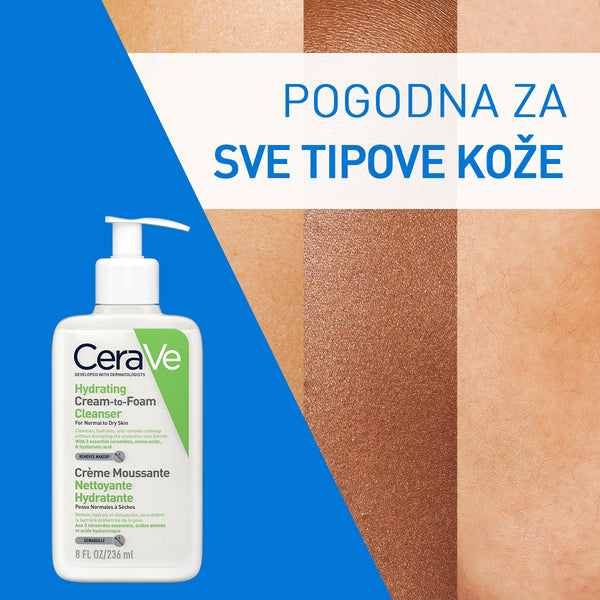 CeraVe Hidratantna kremasto-pjenušava emulzija za čišćenje 236 ml
