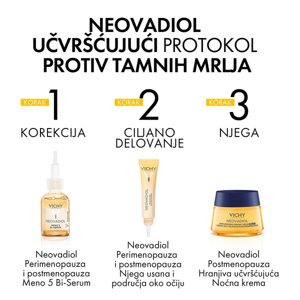 VICHY NEOVADIOL Hranjiva noćna njega za čvrstoću kože u postmenopauzi s omega kiselinama, 50 ml