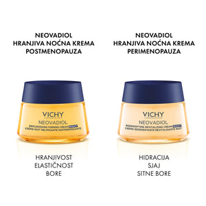 VICHY NEOVADIOL Hranjiva noćna njega za čvrstoću kože u postmenopauzi s omega kiselinama, 50 ml