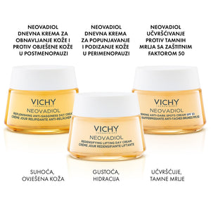 VICHY NEOVADIOL Dnevna njega za gustoću i punoću kože u menopauzi, normalna do mješovita koža, 50 ml