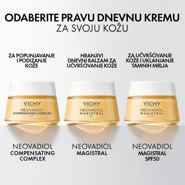 VICHY NEOVADIOL DNEVNA KREMA S OBNAVLJAJUĆIM KOMPLEKSOM ZA POPUNJAVANJE I PODIZANJE KOŽE - suha koža 50 ml