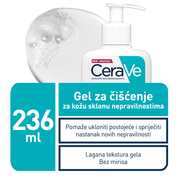 CeraVe gel za čišćenje za kožu sklonu nepravilnostima 236 ml