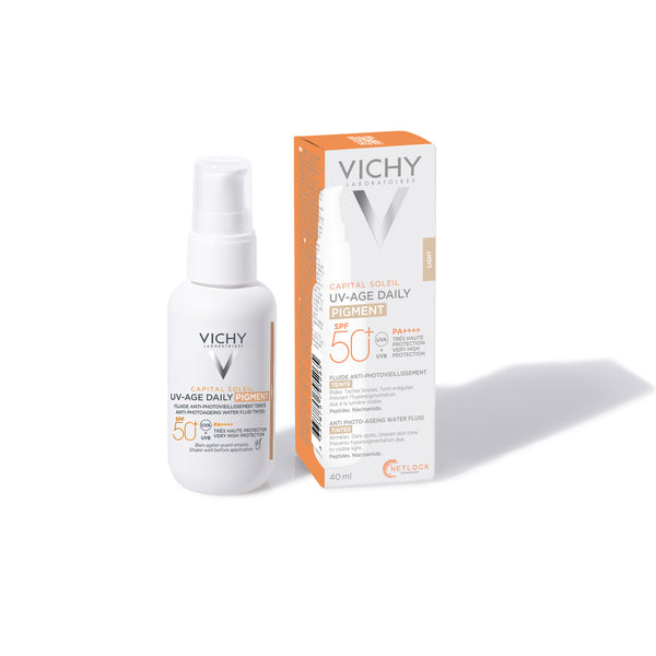 VICHY CAPITAL SOLEIL UV-Age daily tonirani vodeni fluid protiv znakova fotostarenja SPF50+ 40ml