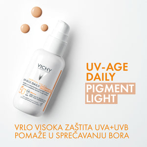 VICHY CAPITAL SOLEIL UV-Age daily tonirani vodeni fluid protiv znakova fotostarenja SPF50+ 40ml