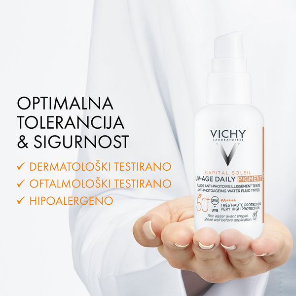 VICHY CAPITAL SOLEIL UV-Age daily tonirani vodeni fluid protiv znakova fotostarenja SPF50+ 40ml