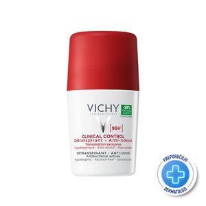 VICHY DÉODORANT CLINICAL CONTROL Roll-on dezodorans protiv neugodnih mirisa do 96h 50 ml