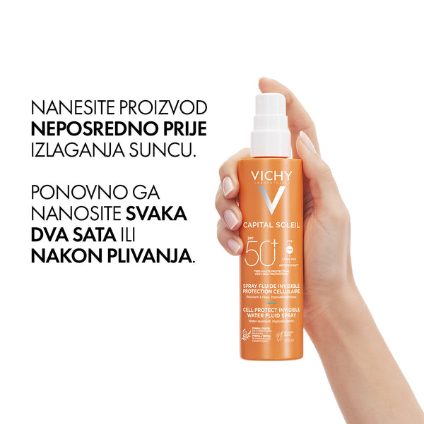 Vichy CAPITAL SOLEIL Vodeni fluid u spreju SPF50+ 200 ml