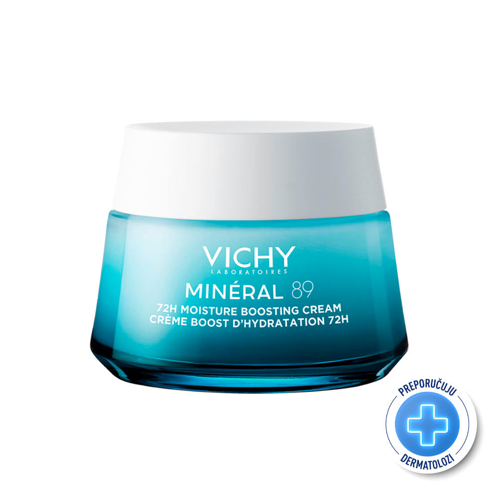 Vichy Mineral 89 Krema za intenzivnu hidraciju tijekom 72 sata za sve tipove kože, 50 ml