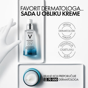 Vichy Mineral 89 Krema za intenzivnu hidraciju tijekom 72 sata za sve tipove kože, 50 ml