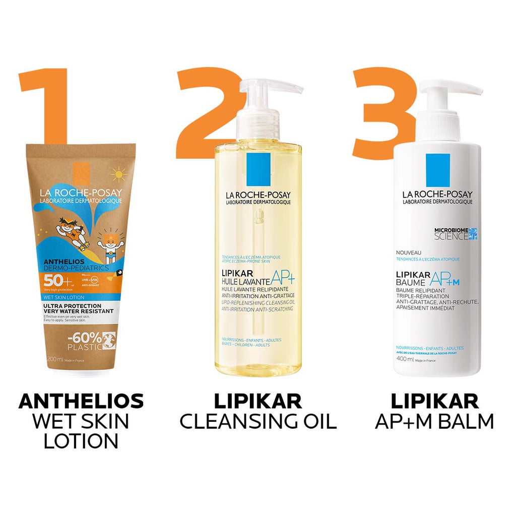 La Roche-Posay ANTHELIOS DP Wet Skin Losion za mokru ili suhu kožu za zaštitu od sunca za djecu SPF50+ 200 ml 