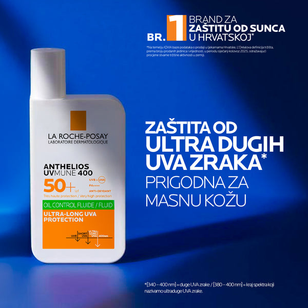 La Roche-Posay Anthelios UVMune 400 Oil Control Fluid za masnu kožu SPF50+ 50 ml