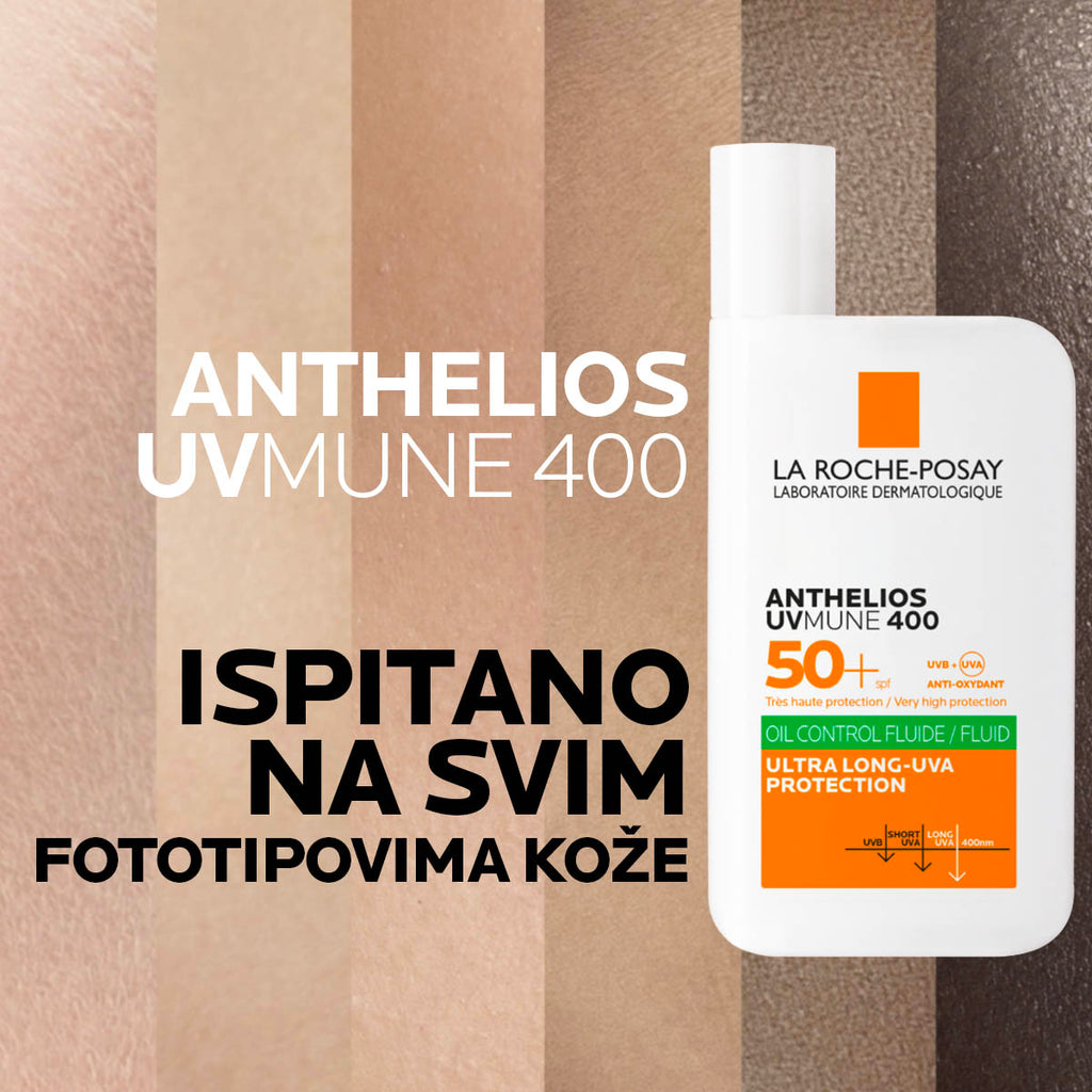La Roche-Posay Anthelios UVMune 400 Oil Control Fluid za masnu kožu SPF50+ 50 ml