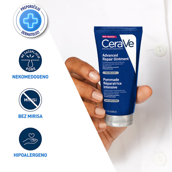 CeraVe Napredna obnavljajuća mast za obnovu suhe i grube kože 50 ml