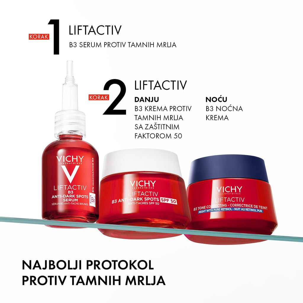 VICHY LIFTACTIV B3 ANTI-DARK SPOTS Noćna krema protiv hiperpigmentacijskih mrlja sa čistim retinolom 50 ml