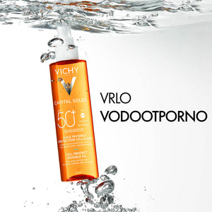 VICHY CAPITAL SOLEIL Zaštitno ulje za lice, tijelo I vrhove kose SPF50+ 200 ml