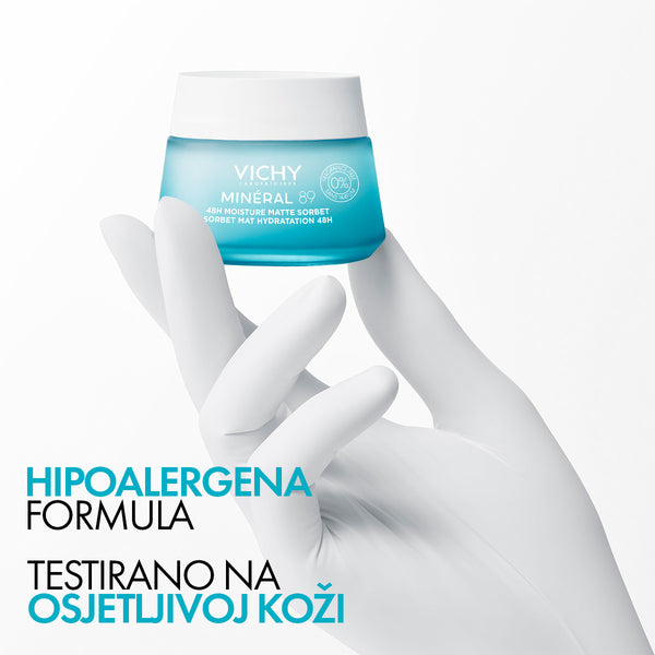 Vichy Mineral 89 Matte sorbet za hidrataciju tijekom 48 sati, 50 ml