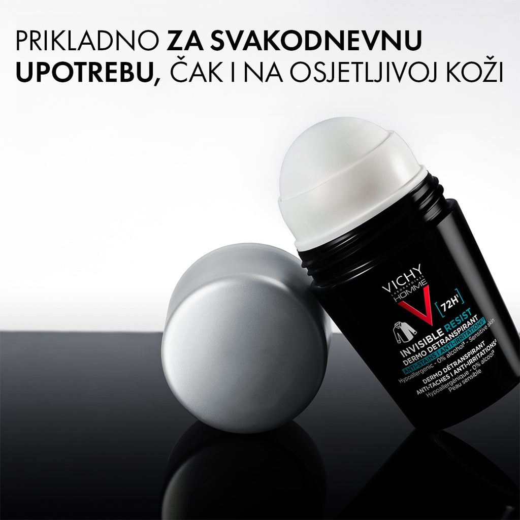 Vichy HOMME - Invisible resist 72h* - Dermo detranspirant - Protiv mrlja I nadraženosti 50 ml