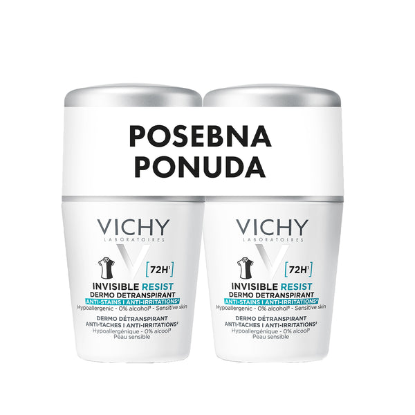 Vichy invisible resist 72h* - Dermo Detranspirant - protiv mrlja i protiv nadraženosti 50 ml PROMO