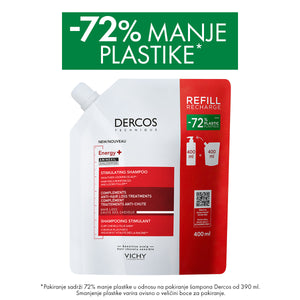 Vichy Dercos Energy+ šampon - ECO REFILL 400 ml