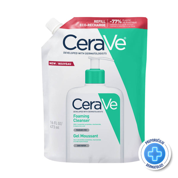 CeraVe Pjenušavi gel za čišćenje za normalnu do masnu kožu 473 ml REFILL