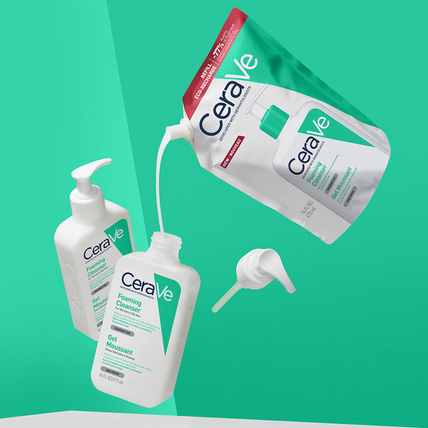 CeraVe Pjenušavi gel za čišćenje za normalnu do masnu kožu 473 ml + REFILL 473 ml