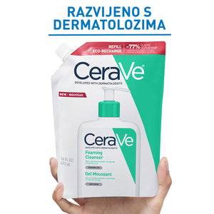 CeraVe Pjenušavi gel za čišćenje za normalnu do masnu kožu 473 ml + REFILL 473 ml