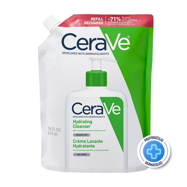 CeraVe Hidratantna emulzija za čišćenje za normalnu do suhu kožu 473 ml REFILL