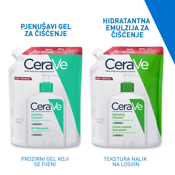 CeraVe Hidratantna emulzija za čišćenje za normalnu do suhu kožu 473 ml REFILL